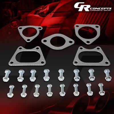 EXHAUST MANIFOLD HEADER GASKET COMPLETE SET FOR 03-07 HONDA ACCORD 3.0 V6 ENGINE - Image 1 of 4