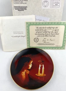 De colección. Plato de Navidad de Donald Zolan 1991 - "Magia a la luz de las velas" - Memberton & Oakes - Imagen 1 de 3