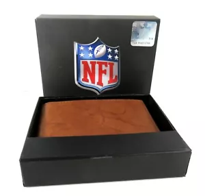 NFL Pittsburgh Steelers Mens Embossed Leather Wallet Billfold Brand New in Box - Picture 1 of 6