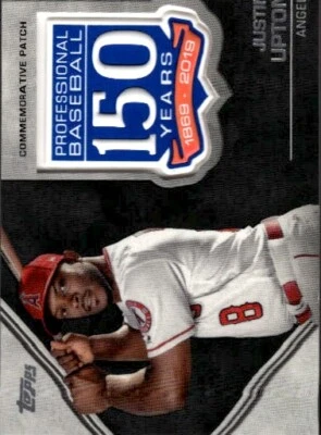 2019 Topps #AMP-JU Justin Upton 150th Anniversary Commemorative Patches - Image 1 of 2