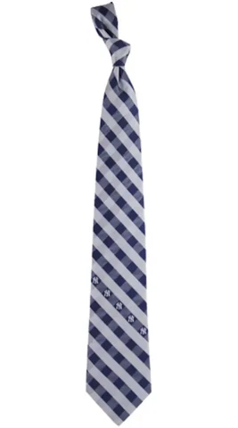 New York Yankees Woven Checkered Tie Cover