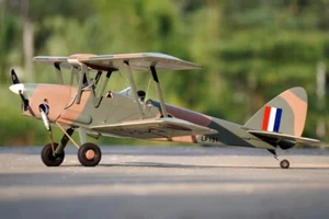 RC Airplane Aircraft Nexa DH.82 Tiger Moth British Camo 1400mm 55" Wingspan ARF - Picture 1 of 8