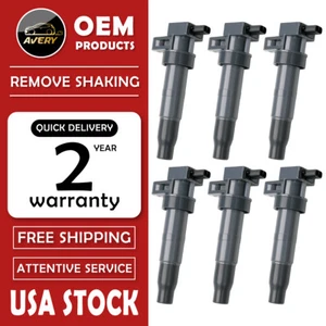 Set of 6 Ignition Coil for Hyundai Sonata Santa FE Kia Optima Sorent UF546 C1544 - Picture 1 of 10