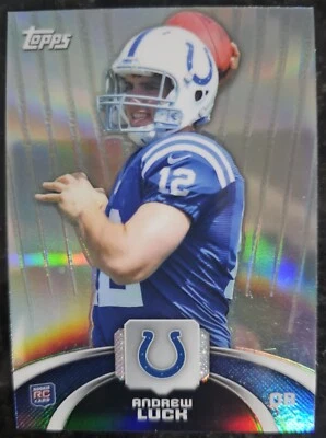 Mega fútbol americano novato radiocontrol Topps #AL Andrew Luck Holiday 2012 Foto 1 de 2