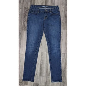 Old Navy Womens Size 2 Regular Original Mid Rise Whiskered Denim Blue Jeans - Picture 1 of 11
