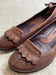 GIXUS BALLERINA 40 braun cognac Leder College NP 179,00 Bailly Diehl - Bild 1 von 8