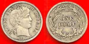 ETATS UNIS . DIME 1912 . ARGENT - Picture 1 of 1