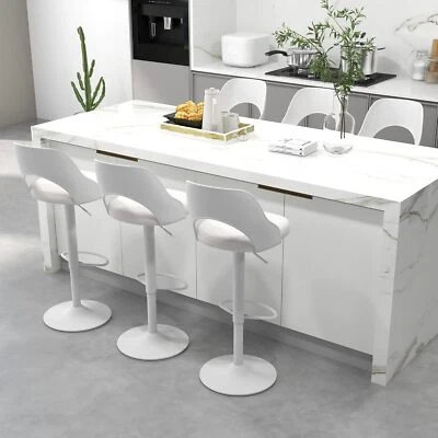 Bar Stools Set of 2 to 6 for Kitchen Counter,Seat Height Adjustable,Swivel