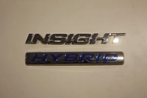 2010 2011 2012 2013 2014 HONDA INSIGHT HYBRID REAR DECK TRUNK LID EMBLEM SET - Picture 1 of 1