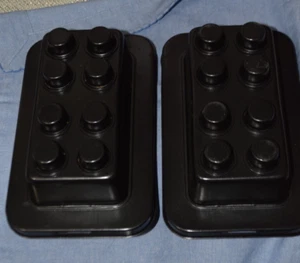 Lego Brick Type Metal Cake Mold makes 7 1/2" by 4" Bricks (Stacks) - Picture 1 of 4