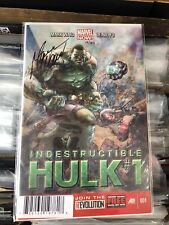Indestructible Hulk 1 Marvel Comics Signed By Mark Waid NM
