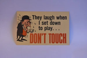 Car Truck Van Show 1969 AACA Signo Broma Postal No Toques Laugh Cry Play Club - Imagen 1 de 2