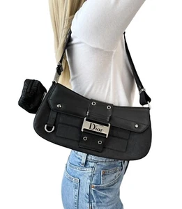 Christian Dior Vintage 2002 Street Chic Columbus Schultertasche Canvas RankAB - Bild 1 von 14