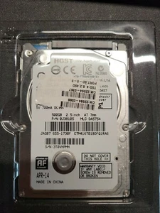 Hgst 500GB 7mm 2.5" hard drive from Mac Mini - Picture 1 of 1