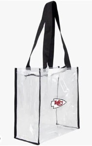 NFL Kansas City Chiefs Clear Carryall Tote Bag, Littlearth - Picture 1 of 3