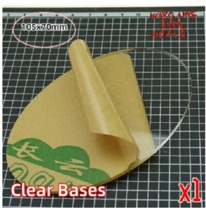 Tabletop Miniatures Clear Acrylic Bases - 105x70mm New - Picture 1 of 1