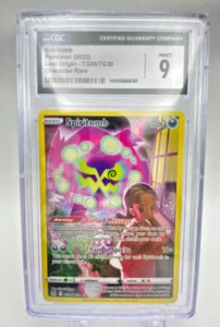 2022 Spiritomb TG09/TG30 Personaggio Origine Perduta Raro CGC Mint 9 - Foto 1 di 1