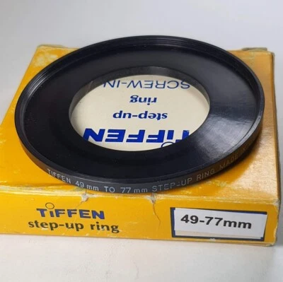 TiFFEN 49-77mm Step Up Lens Filter Converter Adapter Ring 49mm-77mm E49-E77 USA - Image 1 of 4
