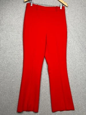 Zara Basic Collection Womens L Straight Leg Pants Slacks Office Work Red   - Image 1 of 4
