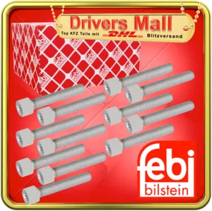 12x FEBI 03004 Schraube Gelenkwellenflansch Antriebswelle AUDI PORSCHE SEAT VW - Bild 1 von 3