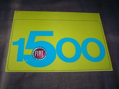 ¡EXCELENTE Magnífico folleto Fiat 1500 descapotable de 1965!!! Foto 1 de 3