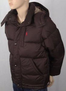 POLO RALPH LAUREN BURGUNDY DOWN PUFFER COAT SKI NWT $175 - Picture 1 of 1
