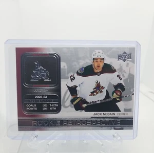 Arizona Coyotes - Jack McBain - 23/24 UD Series 1 - Rookie Retrospective - #RR-1 - Picture 1 of 2