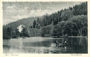 AK Bad Reinerz / Duszniki-Zdroj 1929 Gondelteich Boot - Bad Kudowa Hummelwitz - Picture 1 of 1