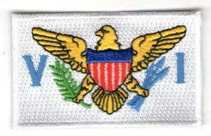 VIRGIN ISLANDS FLAG Iron On Patch 2 1/2" - Picture 1 of 1