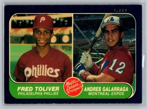 1986 Fleer Major League Prospects Tolivvar & Galarraga #647 - Picture 1 of 2