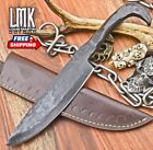 Hand Crafted Rail Road Knife Ats-34 Steel Carbon Engraving Camping Veterans Gift