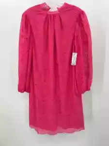 Pre-Owned Trina Turk Pink Size 4 Knee Length Long Sleeve Dress - Picture 1 of 3
