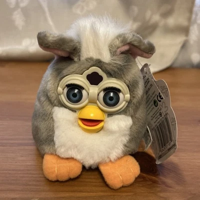 Vintage Furby Buddies 'Hug Me' Tiger 1999 Bean Bag Soft Toy - Image 1 of 4