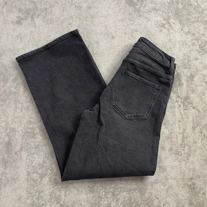 Quince Jeans Womens 28x27” Bella Stretch Relaxed Straight Charcoal Black Denim - Picture 1 of 14