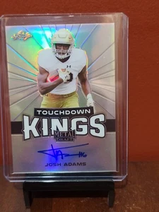 2018 Leaf Metal Draft Touchdown Kings Josh Adams #TK-JA2 Rookie Auto RC - Picture 1 of 3