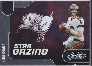 TOM BRADY Absolute Football STAR GAZING #SG-9 INSERT Tampa Bay Bucs Card Patriot - Picture 1 of 2