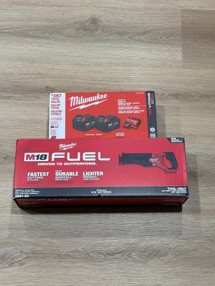 M18 FUEL GEN-2 Brushless Cordless SAWZALL w Two 5.0Ah Batteries and Charger - Image 1 of 1