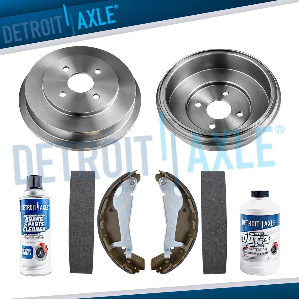 Kit de zapatas de cerámica de tambores de freno traseros de 4 tambores para Chevy Cobalt Pontiac G5 2009-2010 Foto 1 de 4