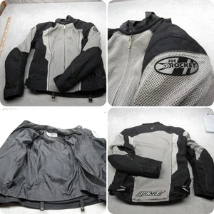Joe Rocket Jacket Men XL Black Mesh Back Shoulder Elbow Side Pad Moto Nylon 3in1 - Picture 1 of 21