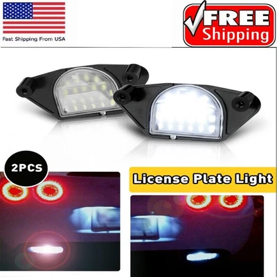 2x Placa de luz LED blanca con número 6000K para Chevrolet Corvette C3 C4 C5 C6 Foto 1 de 4