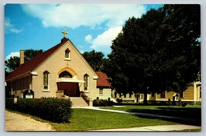 Postal de la Iglesia Católica de San Antonio Angola Indiana L.L. Cook Company - Imagen 1 de 2