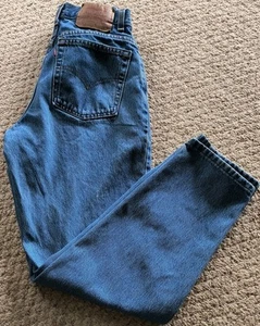 Levis 550 Mom Jeans 1992 Relaxed Tapered Damen 10 Miss S Blau USA Vintage 90er - Bild 1 von 17