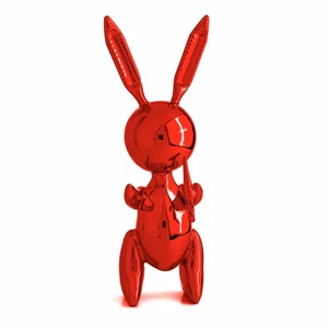 Jeff Koons - Balloon Rabbit Metal XL Red Red mit Zertifikat COA Pop Art - Bild 1 von 5