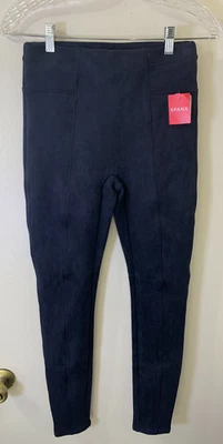 Spanx Faux Suede Leggins Classic Navy Size Small - NEW - Image 1 of 4