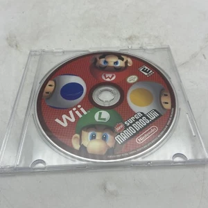 New Super Mario Bros. Wii (Nintendo Wii, 2009) NUR DISC Neuwertig Getestet - Bild 1 von 2