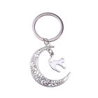Moon Cat Gothic Keychains Hollow Key Rings Carabiner