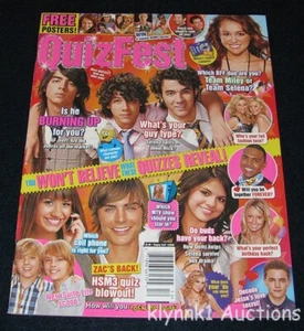 Quizfest Magazine December 2008 Jonas Brothers Demi Selena Dylan Cole Miley Zac - Foto 1 di 7