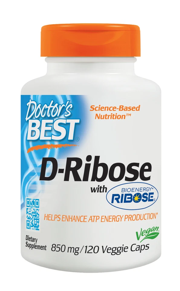 Doctor's Best D-Ribosa con BioEnergía Ribosa - 120 Ct Foto 1 de 1