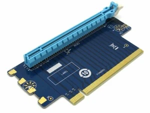 PCI-Express 16x scheda riser ad angolo retto 90 gradi 1U altezza server computer 6 cm - Foto 1 di 4
