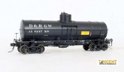 Tangent ~ HO Scale ~ D&RGW 1970+ 10000 Gal. Tank Car ~ 19068-02 - Image 1 of 4